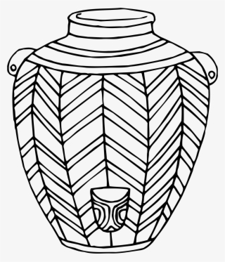This Free Icons Png Design Of Vase 5 Line Drawing #6036727