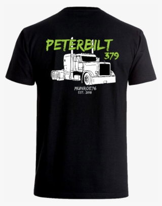 Peterbilt 379 - Black - T-shirt - Free Transparent PNG Download - PNGkey