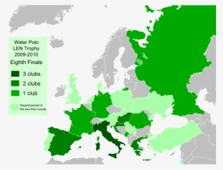 Waterpolo Lentrophy 2009-2010 8thfinals En - Ussr And Satellite States Map #6038035