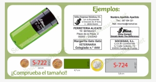 Ejemplos De Sello De Bolsillo Shiny S-723 #6041010