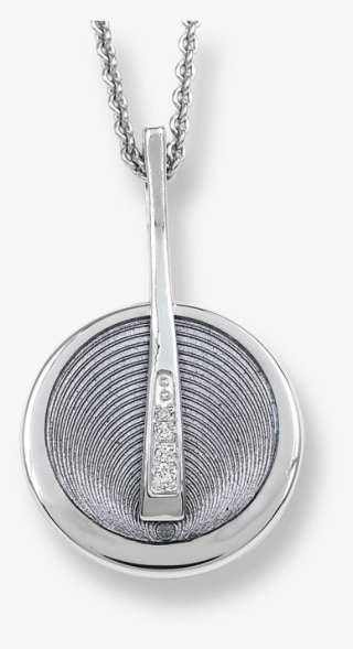 Nicole Barr Designs Sterling Silver Circle Necklace-gray - Sterling Silver And Diamond Grey Necklace #6041775 Nicole Barr Designs Sterling Silver Circle Necklace-gray - Sterling Silver And Diamond Grey Necklace #6041775