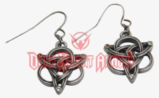 Jeweled Trinity Knot Earrings - "jeweled Trinity Knot Earrings" #6042282