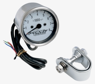Drag Specialties 8000 Rpm Chrome Electronic Tachometer - Drag Specialties 2211-0058 Mini Electronic 8000 Rpm #6043589