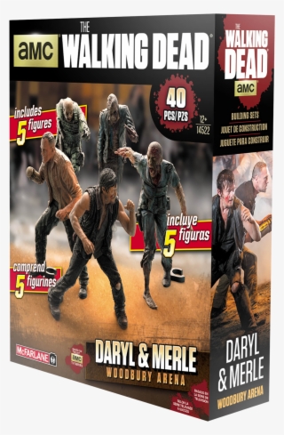 Daryl And Merle Woodbury Arena Building Set Action - Walking Dead Mcfarlane Building Sets Daryl #6043796