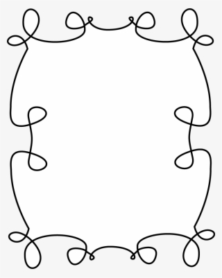 Very Curly Frame Free Clip Art Frames - Sight Word #6044225