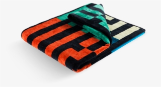 Multicolor Waves Folded - Zuzunaga - Multicolour Waves Beach Towel, 100 × 180cm #6044470