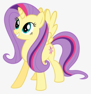 Alicorn, Female, Fluttershy, Fusion, Lesbian, Mare, - My Little Pony Fusion Fluttershy #6045277