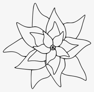 Clip Art Poinsettia Printable - Clip Art Poinsettia #6046300