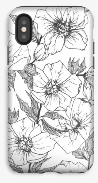 Winter Flowers Case Iphone Xs Tough - Mobile Phone Case #6046405
