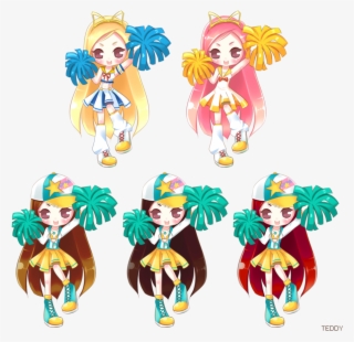 Vector Library Cheerleader Lucia By Teddyland - Chibi Cheerleader Png #6047373