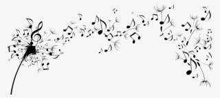 Dandelion Png Transparent Picture - Dandelion Music Notes Tattoo #6047474