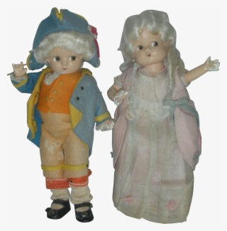 George And Martha Washington Patsyette Dolls - Doll #6047628