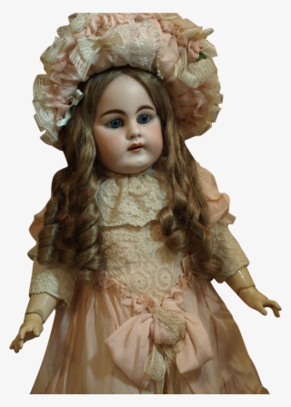 Gorgeous Antique German Kestner Doll In A Silk Couture - Costume #6048256