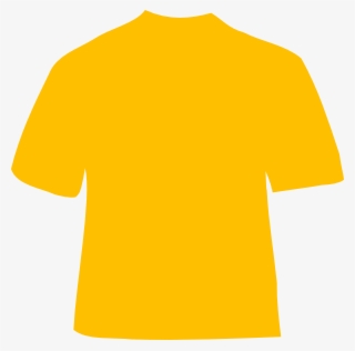 Clipart Shirt Orange Shirt - Yellow Gold Shirt Template #6049841