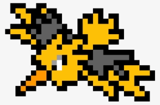 Pokemon Zapdos Pixel Art - Zapdos Pixel Art #6049843