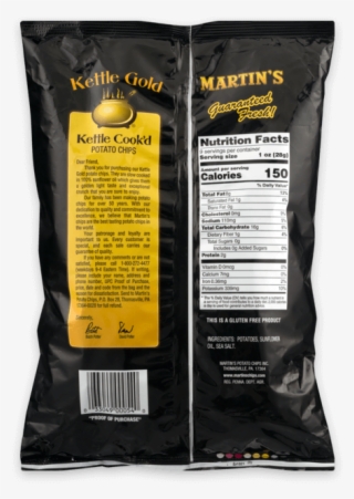 Martin's Kettle Gold Potato Chips Kettle Cook'd - Potato Chip #6054098