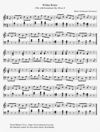 Listen To Op - Schumann Wilder Reiter Noten #6055439