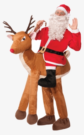 Santa Riding Reindeer Costume #6056204