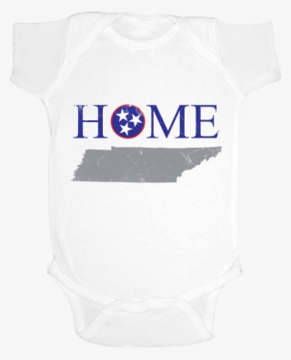 Tennessee Home Blue Infant White Onesie #6056606