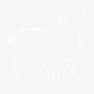 Aya Street Logo Llama Stroke White - Playstation White Logo Png #6058744
