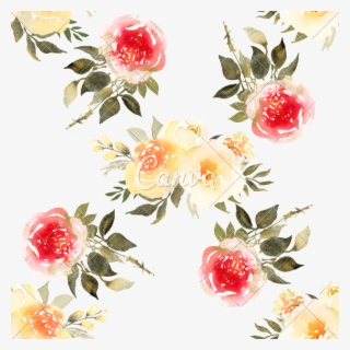 Rose Bouquets Watercolor Seamless Pattern - Watercolor Painting #6059830
