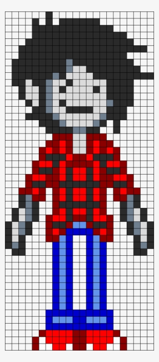 Marshall Lee Adventure Time Perler Bead Pattern / Bead - Pixel Art Marshall Lee #6061429