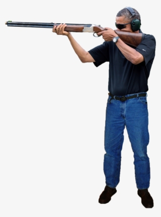 Syria Gun Baseball Equipment Firearm Weapon Shoulder - Obama Shooting Gun Png #6062692