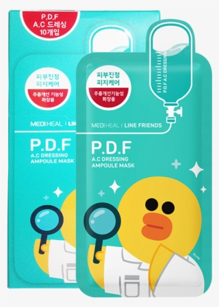 Box Set Line Friends P - Mediheal Pdf Ac Dressing Ampoule Mask #6063893