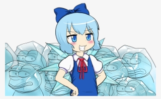 1mib, 1395x858, But It Is Cirno Who Will Be Playing - Cirno Pepe The Frog #6064660