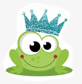 Frog Prince Blue Family Glitter Crown Clip Art Free - Free Clipart Fall Frog #6066112