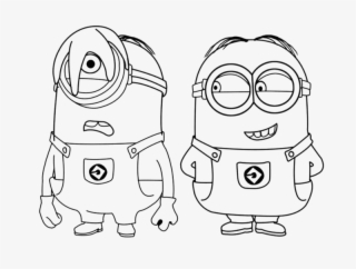 Minions Clipart Black And White - Minions For Coloring Banana #6066471