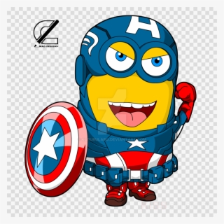 Minion Captain America Clipart Captain America Minions - Punto De Cruz El Escudo De La America #6066809