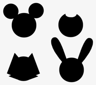 Mickey Head Silhouette Png Picture Free Download - Felix Mickey Bendy Oswald #6070947