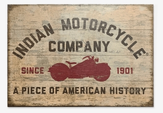 Indian Motorcycle Red Motorcycle Silhouette Sign - Indian #6071193
