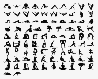 ヨガシルエット素材集無料ダウンロード - シルエット ヨガ #6072000