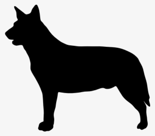 Cattle Dog Silhouette At Getdrawings - Australian Cattle Dog Silhouette #6072636