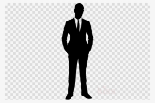 Man In Suit Silhouette Transparent Clipart Silhouette - Key Icon Transparent Background #6073492
