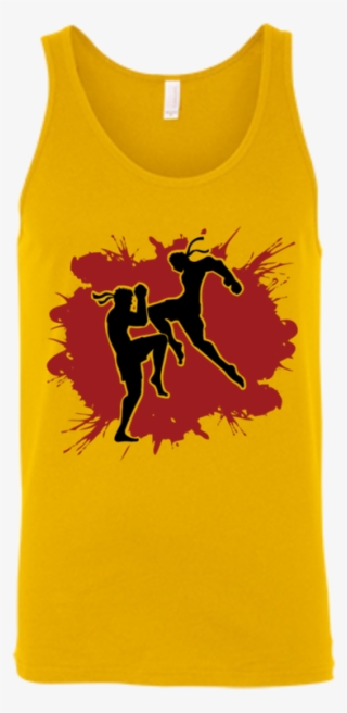 Muay Thai Flying Knee Tank Top - Dance Logo Design Boys #6074914