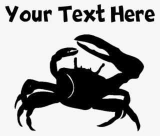 Crab Silhouette Throw Pillow #6075335