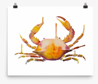 Watercolor Crab Print Will Decrease Crabbiness Selkie - Blanket #6075535