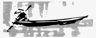 Gambar Perahu Hitam Putih Clipart Clip Art - Chinese Boat Silhouette #6076664