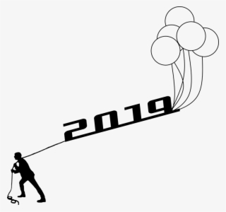Silhouette, New Year, 2019, Grabbing, Man, Work - Gambar Ucapan Selamat Tahun Baru 2019 #6077705