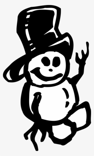 Computer Icons Snowman Black And White Silhouette #6078219