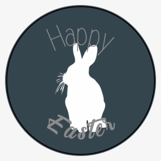 Bunny Silhouette Easter Themed Stickers - Arctic Hare #6078894