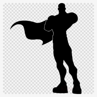 Superhero Silhouette Clipart Superman Iron Man Superhero #6079017