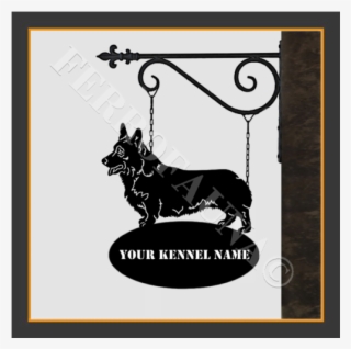 Corgi Pembroke Sign With Kennel Name Katt Rá A Felnagyításhoz - Terrier #6079610