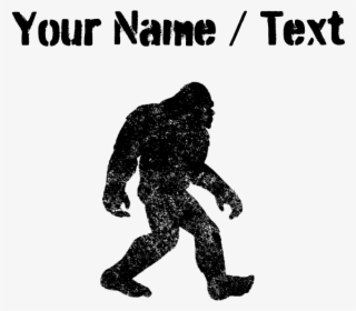 Custom Distressed Bigfoot Silhouette Baby Blanket - Sasquatch Decal #6080729