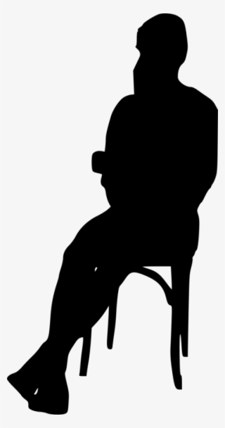 Free Png Sitting In Chair Silhouette Png Images Transparent - Portable Network Graphics #6080982