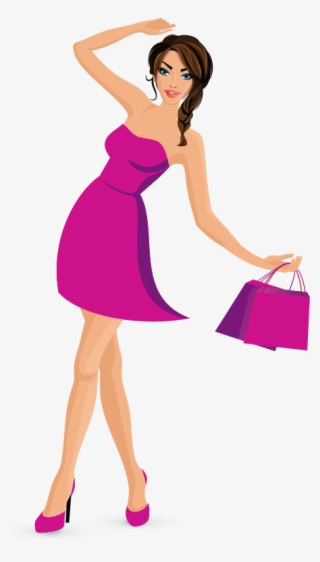 Girl Shopping Logo Design #6083687