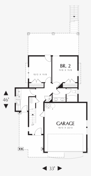 Craftsman Floor Plan - Floor Plan #6086895